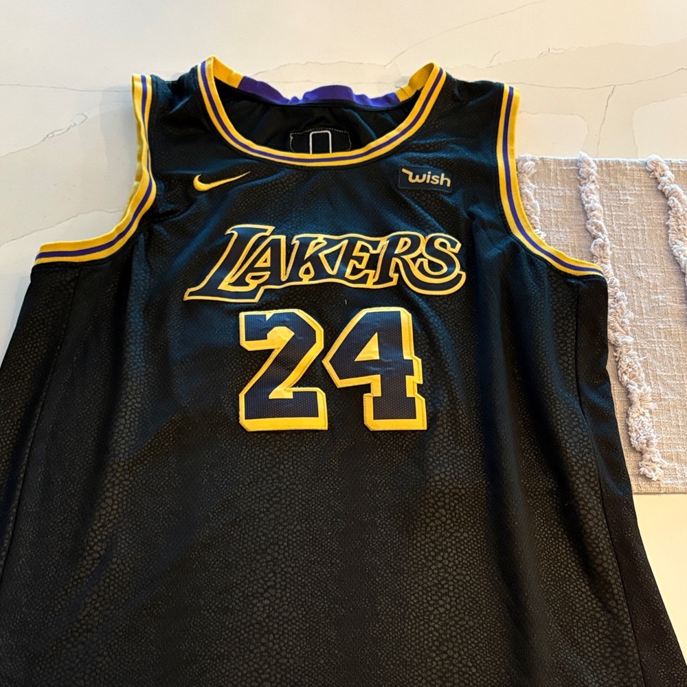 Nike Black and Gold Basketball Jersey Kobe Bryant